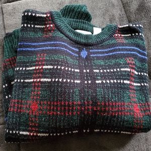Vintage Multi-Colored Grandpa Sweater - Soft